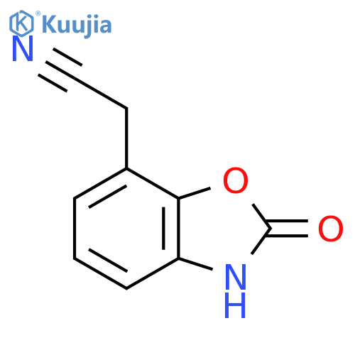 2-Hydroxybenzo[d]oxazole-7-acetonitrile structure