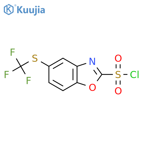 5-(Trifluoromethylthio)benzo[d]oxazole-2-sulfonyl chloride structure