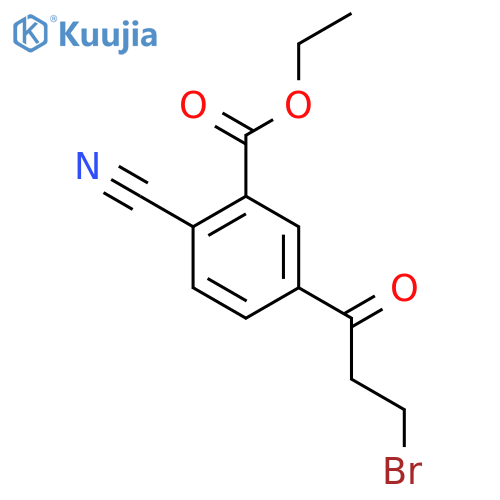 Ethyl 5-(3-bromopropanoyl)-2-cyanobenzoate structure