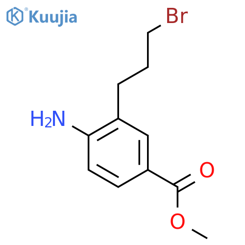 Methyl 4-amino-3-(3-bromopropyl)benzoate structure