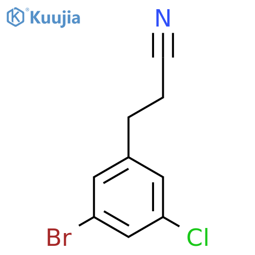 3-(3-Bromo-5-chlorophenyl)propanenitrile structure