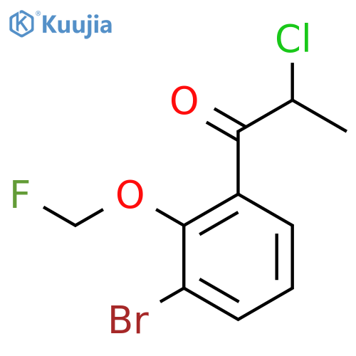 1-(3-Bromo-2-(fluoromethoxy)phenyl)-2-chloropropan-1-one structure