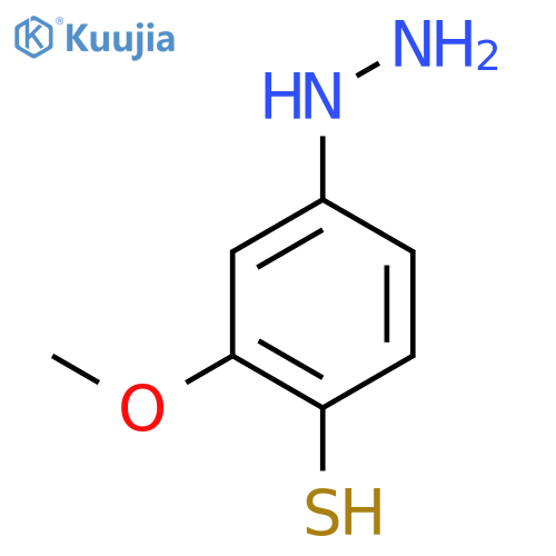 4-Mercapto-3-methoxyphenylhydrazine structure