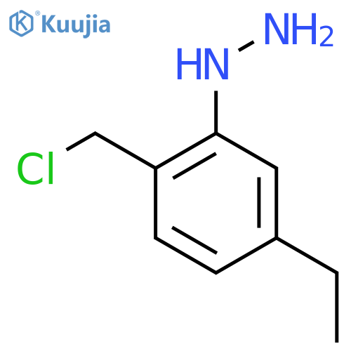 2-(Chloromethyl)-5-ethylphenylhydrazine structure