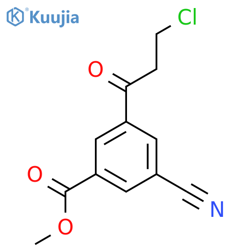 Methyl 3-(3-chloropropanoyl)-5-cyanobenzoate structure