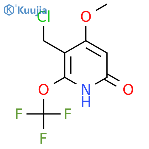 3-(Chloromethyl)-6-hydroxy-4-methoxy-2-(trifluoromethoxy)pyridine structure