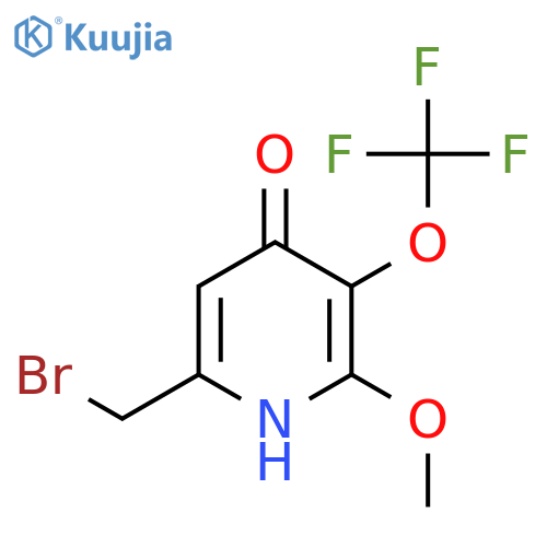6-(Bromomethyl)-4-hydroxy-2-methoxy-3-(trifluoromethoxy)pyridine structure