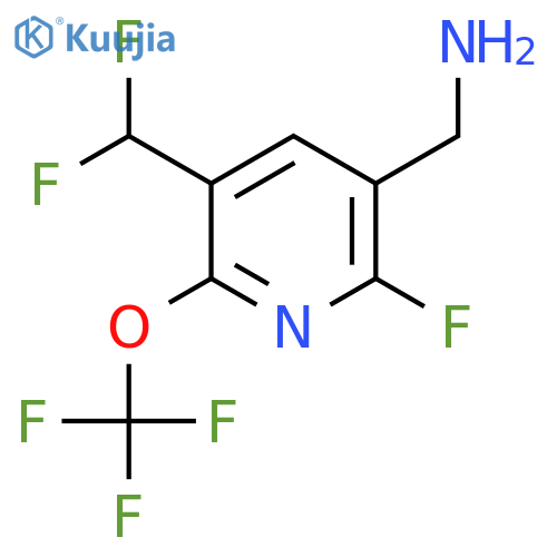 3-(Aminomethyl)-5-(difluoromethyl)-2-fluoro-6-(trifluoromethoxy)pyridine structure