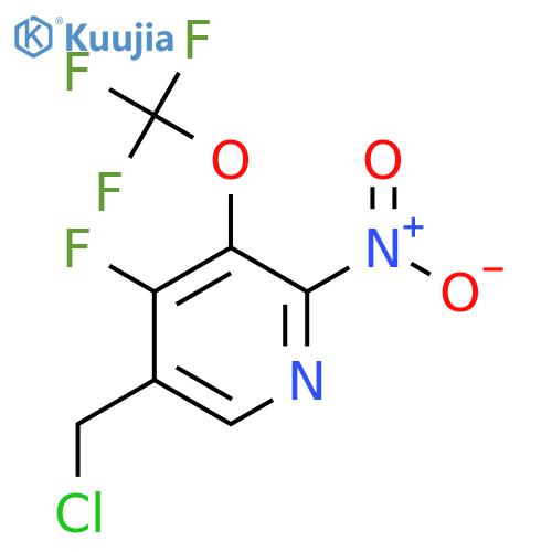 5-(Chloromethyl)-4-fluoro-2-nitro-3-(trifluoromethoxy)pyridine structure