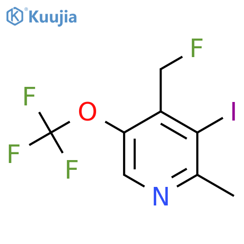 4-(Fluoromethyl)-3-iodo-2-methyl-5-(trifluoromethoxy)pyridine structure