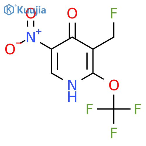 3-(Fluoromethyl)-4-hydroxy-5-nitro-2-(trifluoromethoxy)pyridine structure
