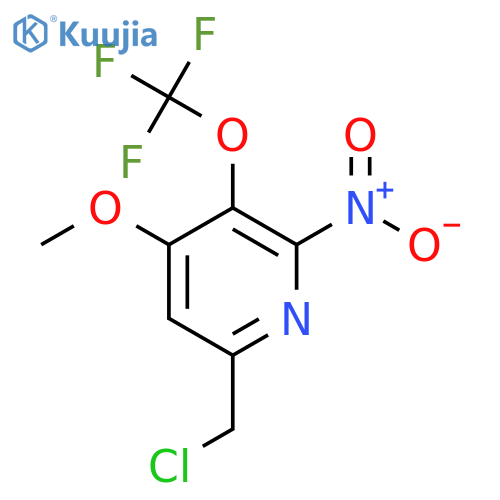 6-(Chloromethyl)-4-methoxy-2-nitro-3-(trifluoromethoxy)pyridine structure