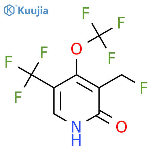 3-(Fluoromethyl)-2-hydroxy-4-(trifluoromethoxy)-5-(trifluoromethyl)pyridine structure