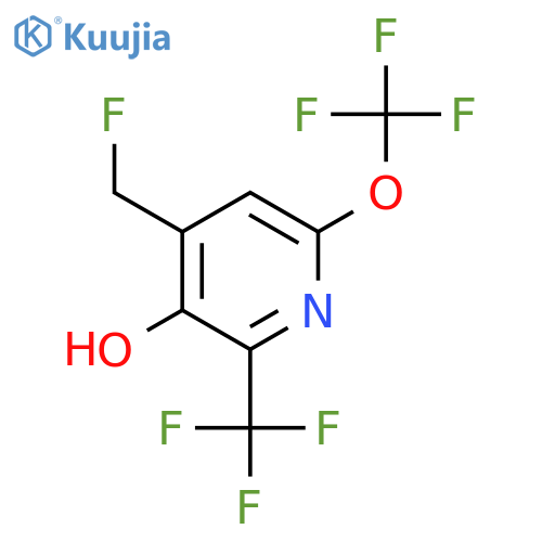 4-(Fluoromethyl)-3-hydroxy-6-(trifluoromethoxy)-2-(trifluoromethyl)pyridine structure