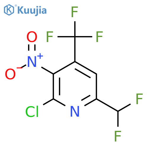 2-Chloro-6-(difluoromethyl)-3-nitro-4-(trifluoromethyl)pyridine structure