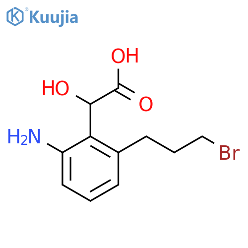 2-Amino-6-(3-bromopropyl)mandelic acid structure