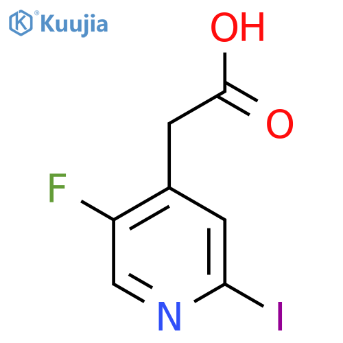 5-Fluoro-2-iodopyridine-4-acetic acid structure