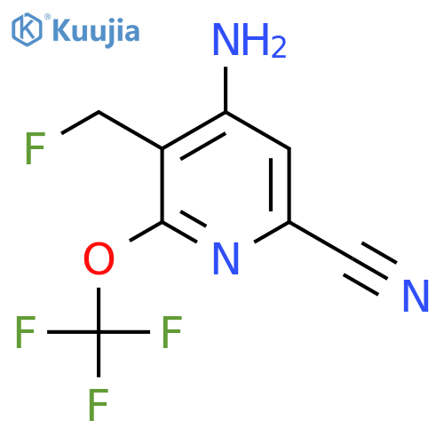 4-Amino-6-cyano-3-(fluoromethyl)-2-(trifluoromethoxy)pyridine structure