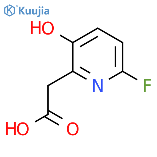 6-Fluoro-3-hydroxypyridine-2-acetic acid structure