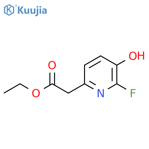 Ethyl 2-fluoro-3-hydroxypyridine-6-acetate structure