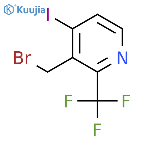 3-Bromomethyl-4-iodo-2-(trifluoromethyl)pyridine structure