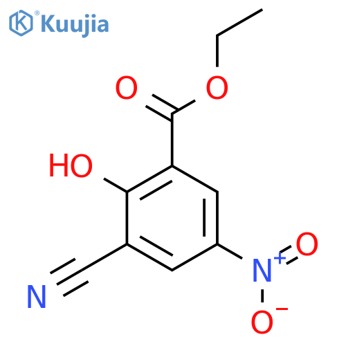 Ethyl 3-cyano-2-hydroxy-5-nitrobenzoate structure