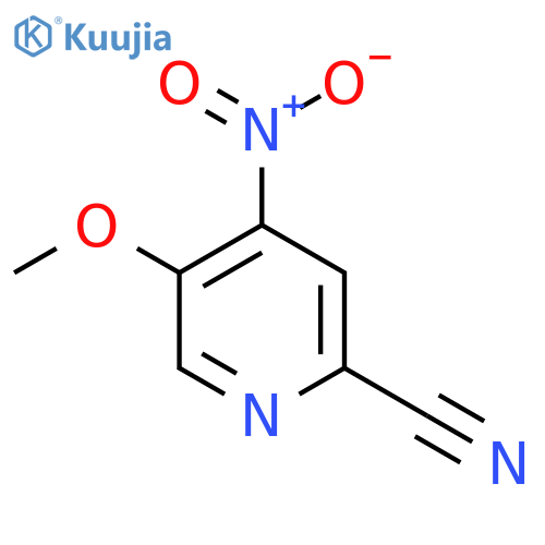5-Methoxy-4-nitropicolinonitrile structure
