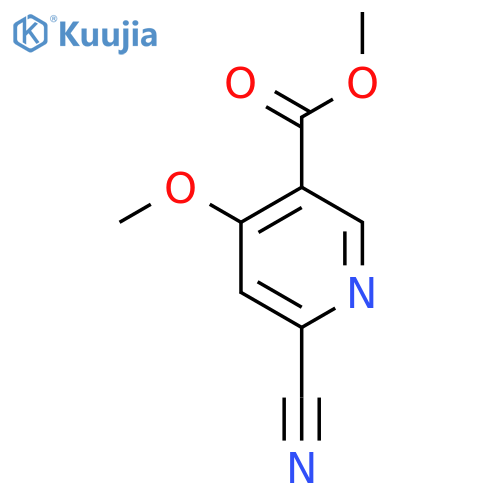 Methyl 6-cyano-4-methoxynicotinate structure