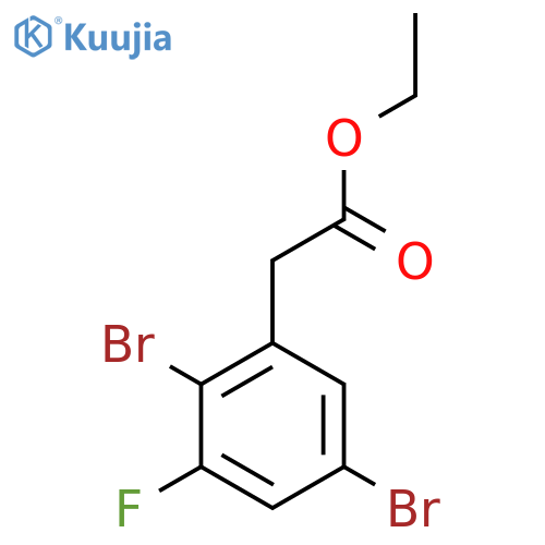 Ethyl 2,5-dibromo-3-fluorophenylacetate structure