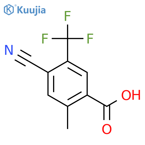 4-Cyano-2-methyl-5-(trifluoromethyl)benzoic acid structure