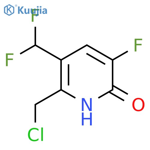 2-(Chloromethyl)-3-(difluoromethyl)-5-fluoro-6-hydroxypyridine structure