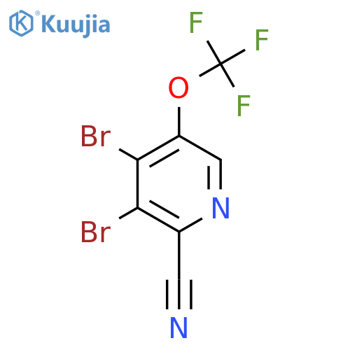 2-Cyano-3,4-dibromo-5-(trifluoromethoxy)pyridine structure