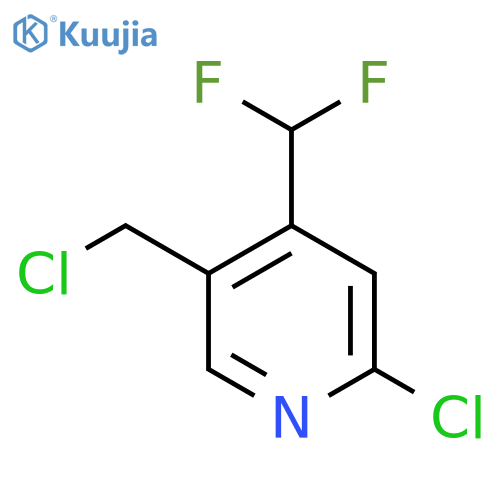 2-Chloro-5-(chloromethyl)-4-(difluoromethyl)pyridine structure