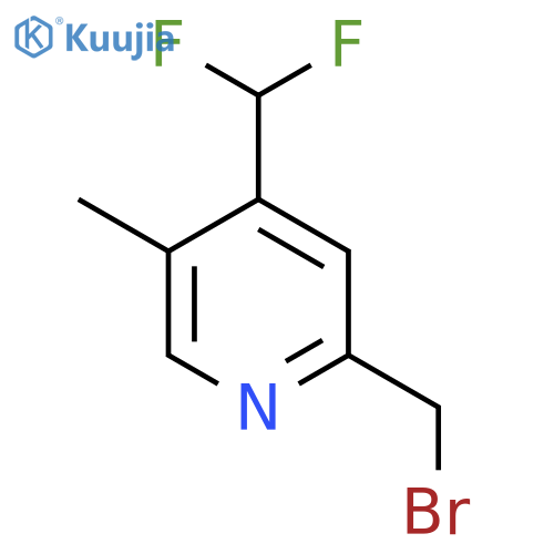 2-(Bromomethyl)-4-(difluoromethyl)-5-methylpyridine structure