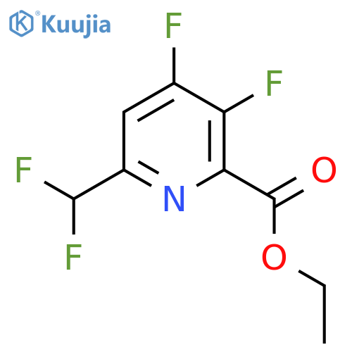 Ethyl 3,4-difluoro-6-(difluoromethyl)pyridine-2-carboxylate structure