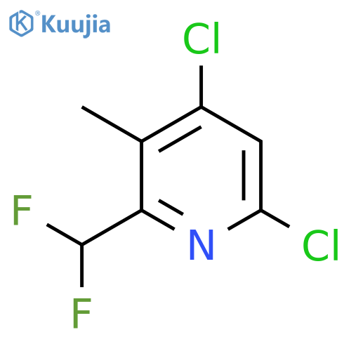 4,6-Dichloro-2-(difluoromethyl)-3-methylpyridine structure