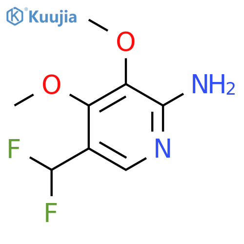 2-Amino-5-(difluoromethyl)-3,4-dimethoxypyridine structure