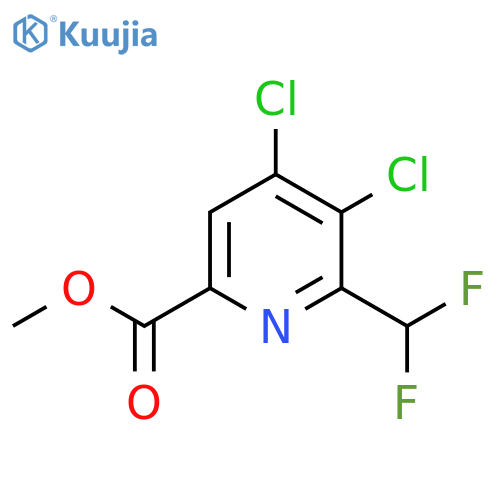 Methyl 3,4-dichloro-2-(difluoromethyl)pyridine-6-carboxylate structure
