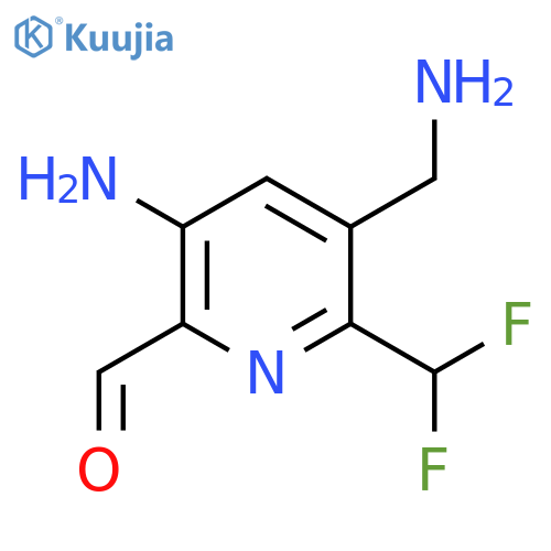 3-Amino-5-(aminomethyl)-6-(difluoromethyl)pyridine-2-carboxaldehyde structure