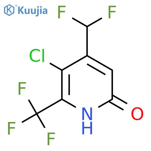 3-Chloro-4-(difluoromethyl)-6-hydroxy-2-(trifluoromethyl)pyridine structure