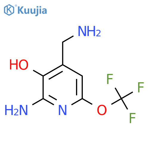 2-Amino-4-(aminomethyl)-3-hydroxy-6-(trifluoromethoxy)pyridine structure