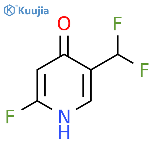 5-(Difluoromethyl)-2-fluoro-4-hydroxypyridine structure