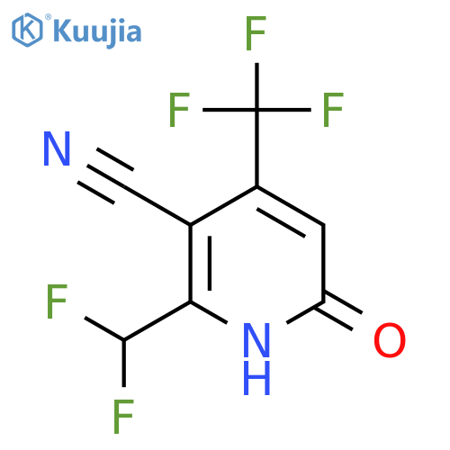 3-Cyano-2-(difluoromethyl)-6-hydroxy-4-(trifluoromethyl)pyridine structure
