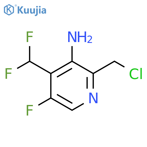 3-Amino-2-(chloromethyl)-4-(difluoromethyl)-5-fluoropyridine structure