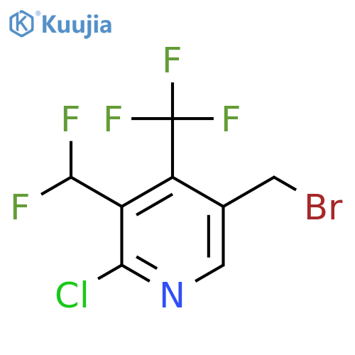 5-(Bromomethyl)-2-chloro-3-(difluoromethyl)-4-(trifluoromethyl)pyridine structure