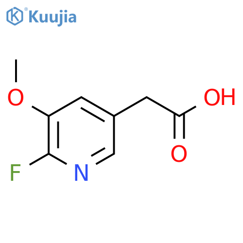 2-Fluoro-3-methoxypyridine-5-acetic acid structure