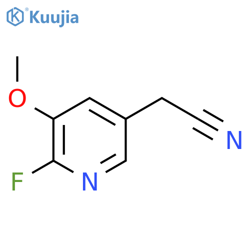 2-Fluoro-3-methoxypyridine-5-acetonitrile structure