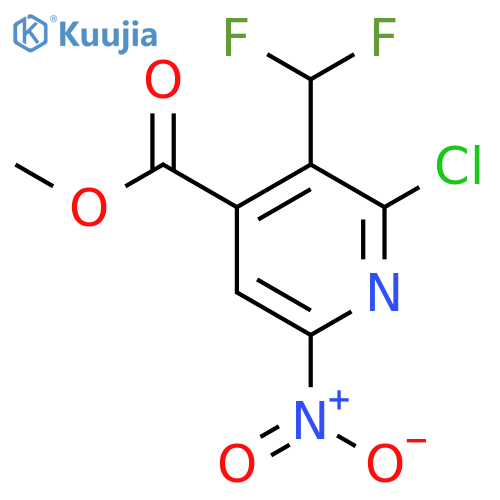 Methyl 2-chloro-3-(difluoromethyl)-6-nitropyridine-4-carboxylate structure