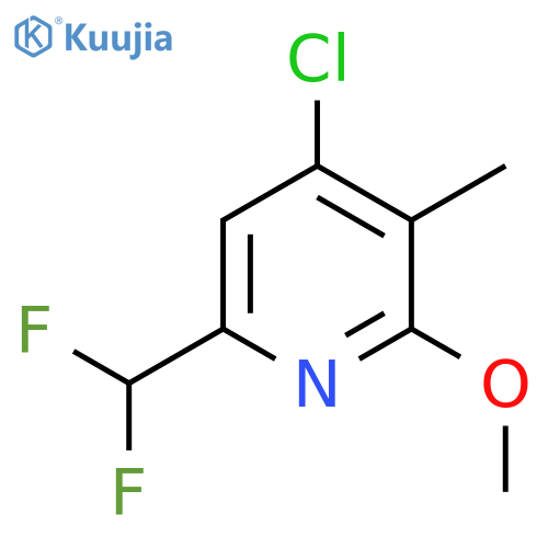 4-Chloro-6-(difluoromethyl)-2-methoxy-3-methylpyridine structure