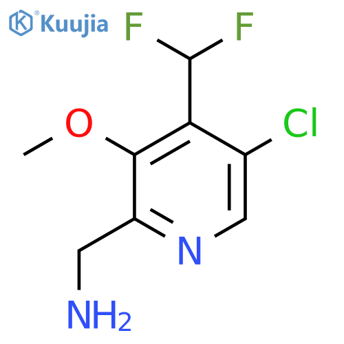 2-(Aminomethyl)-5-chloro-4-(difluoromethyl)-3-methoxypyridine structure